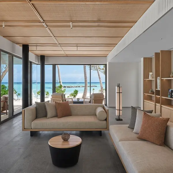 Library at Alila Maldives