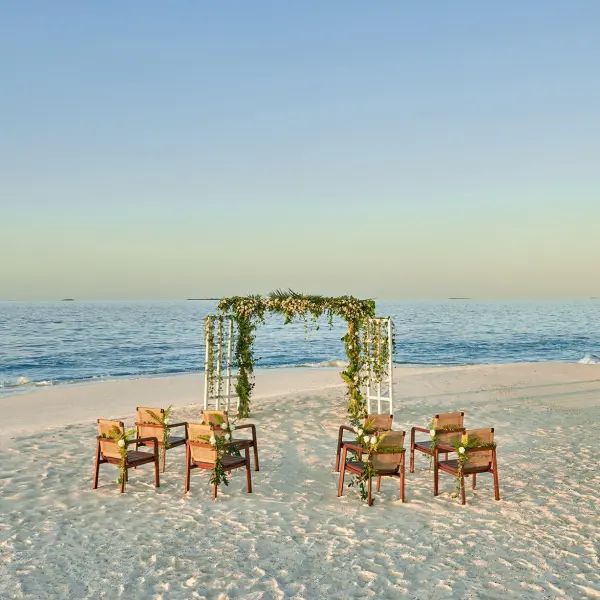 Wedding Ceremony Setup at Alila Kothaifaru Maldives