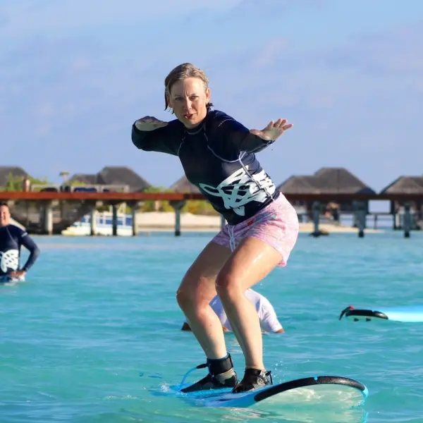 Surfing at Anantara Dhigu Maldives