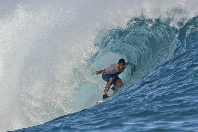 Surfing at Anantara Veli Maldives
