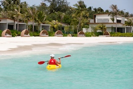 Canoeing at Kuda Villingili Resort Maldives