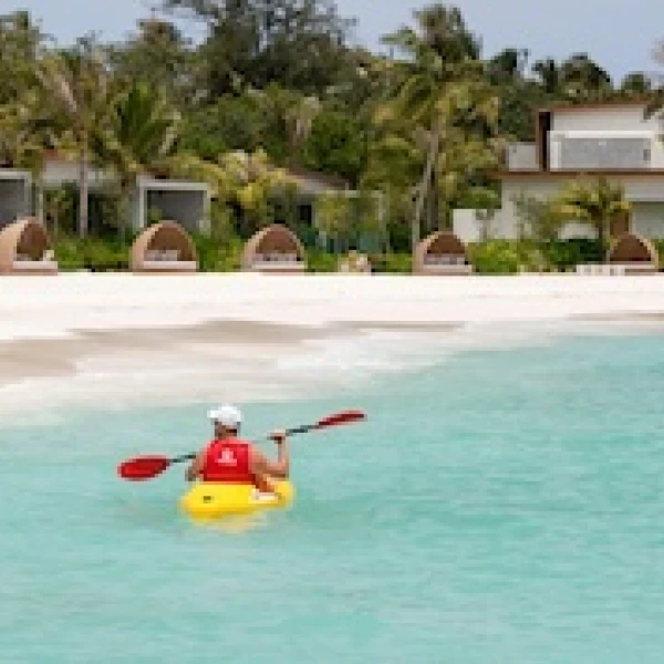 Canoeing at Kuda Villingili Resort Maldives