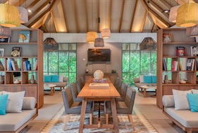 Coconut Club Library at Vakkaru Maldives