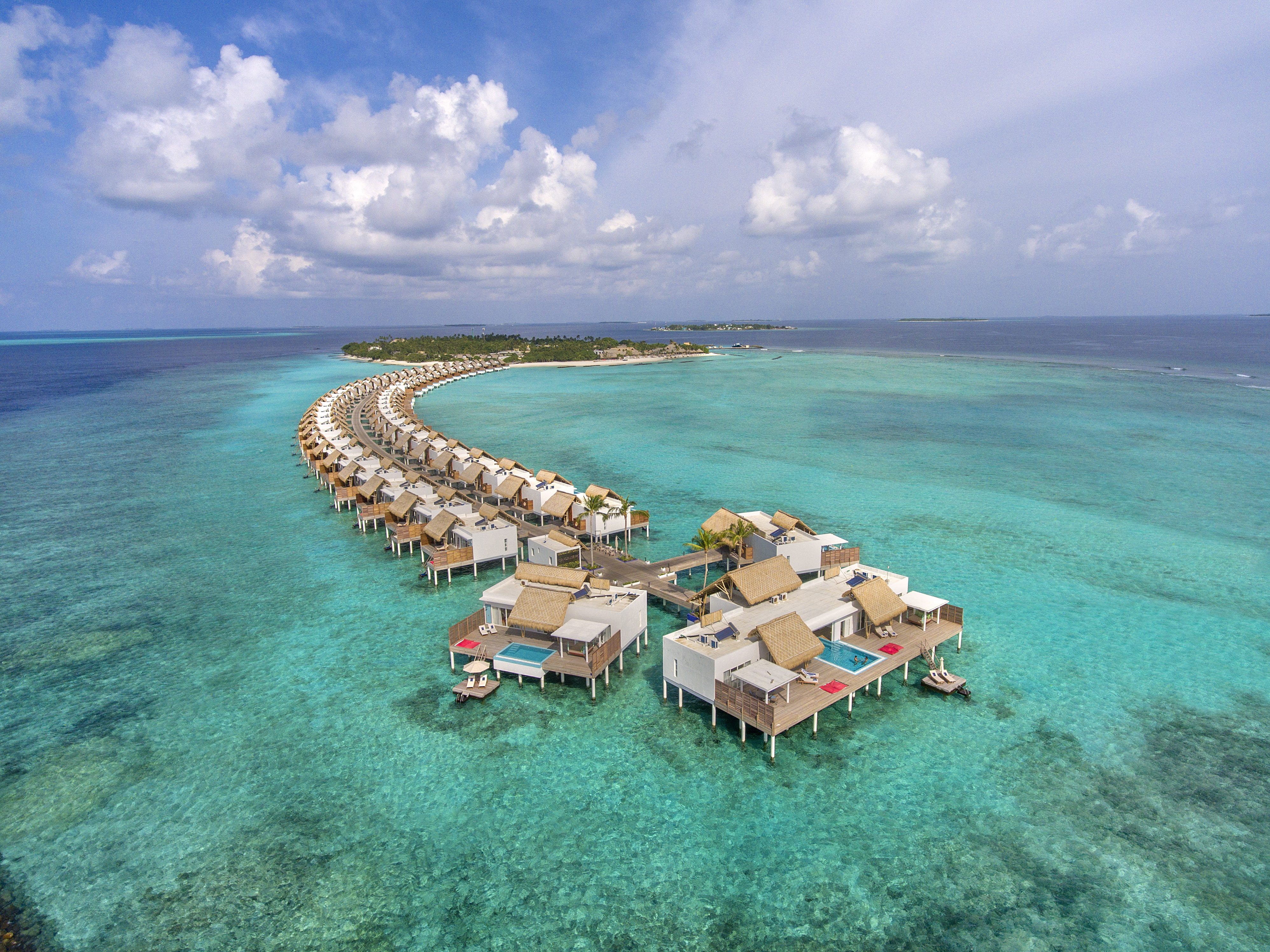 Emerald Maldives Aerial View