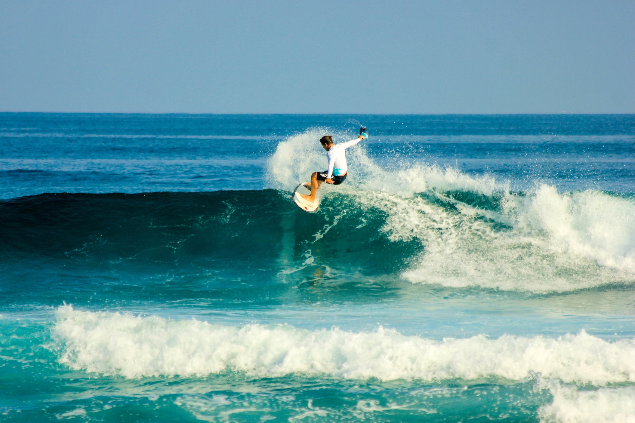 Surfing at Gili Lankanfushi