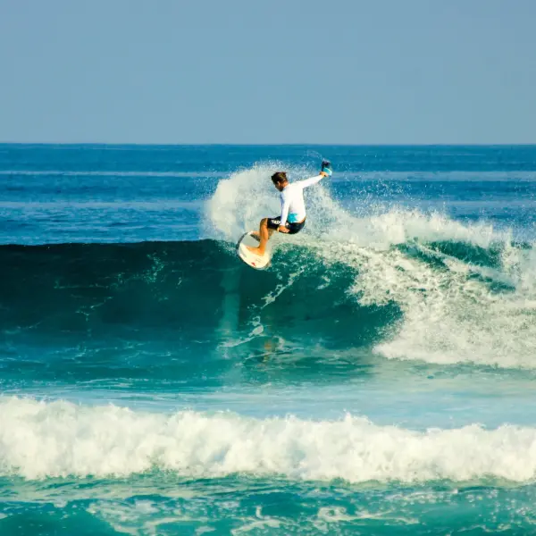 Surfing at Gili Lankanfushi