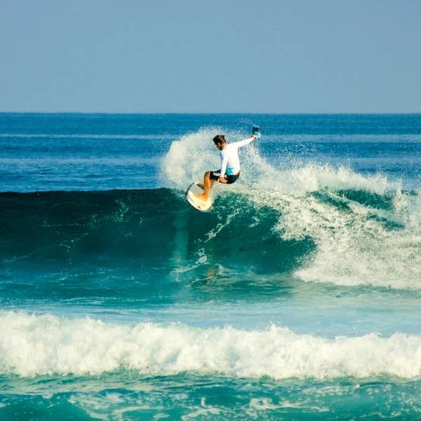 Surfing at Gili Lankanfushi