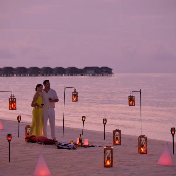 Romantic Beach Dinner at Le Meridien Maldives Resort & Spa