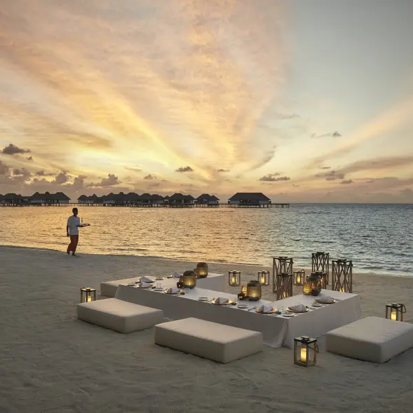 Destination Sining Setup at Como Maalifushi Maldives
