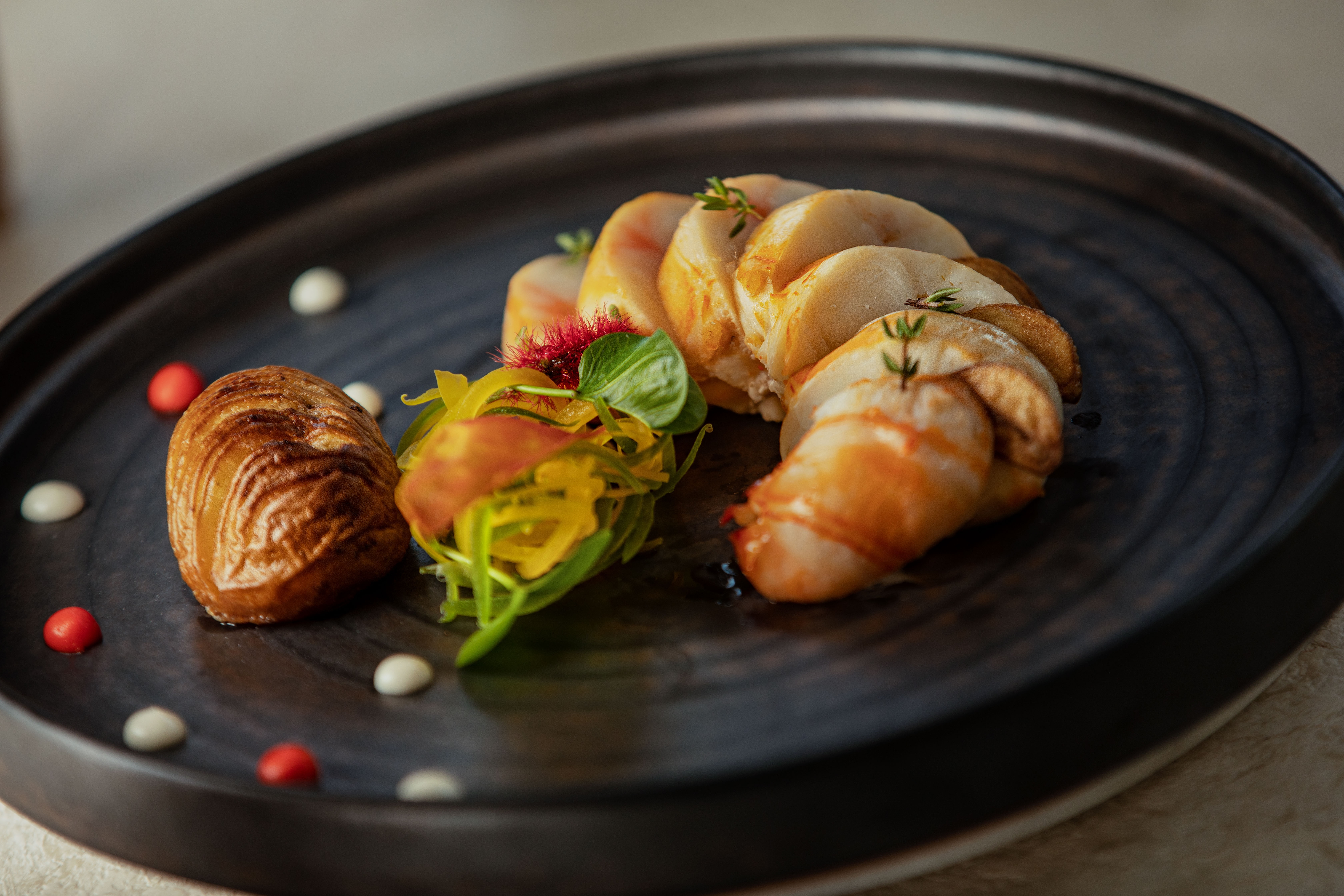 Kuda Villingili - Ocean Restaurant Table Food Setup