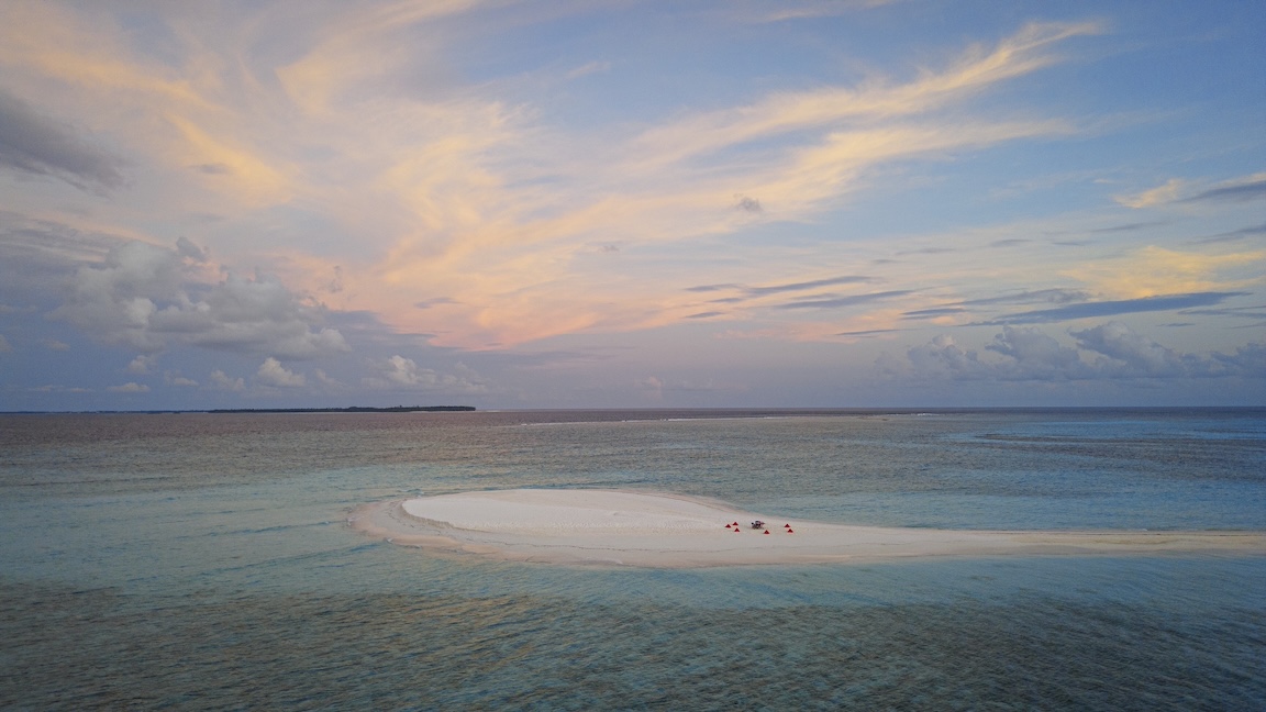 Sandbank at Six Senses Laamu