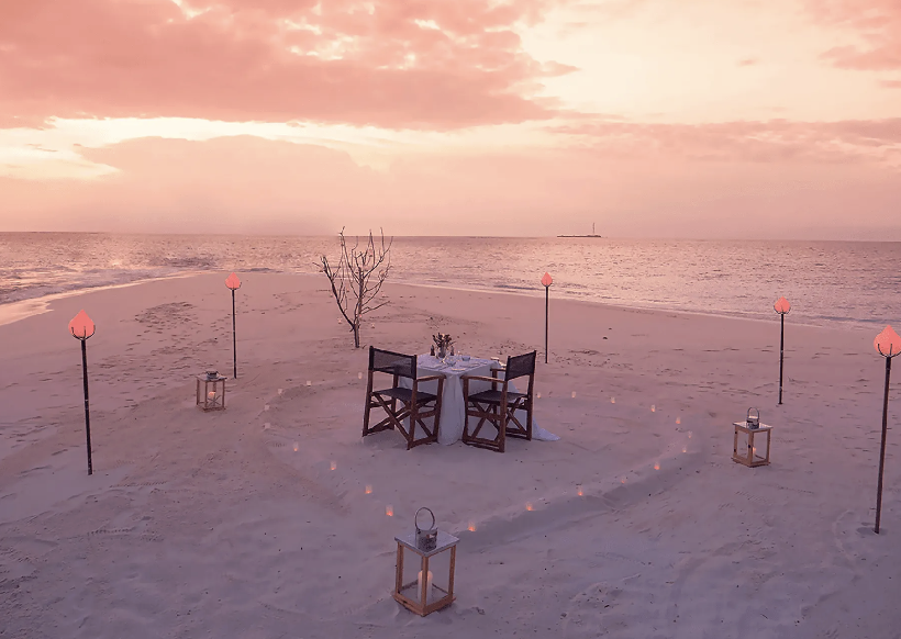 Sandbank at Huvafen Fushi Maldives