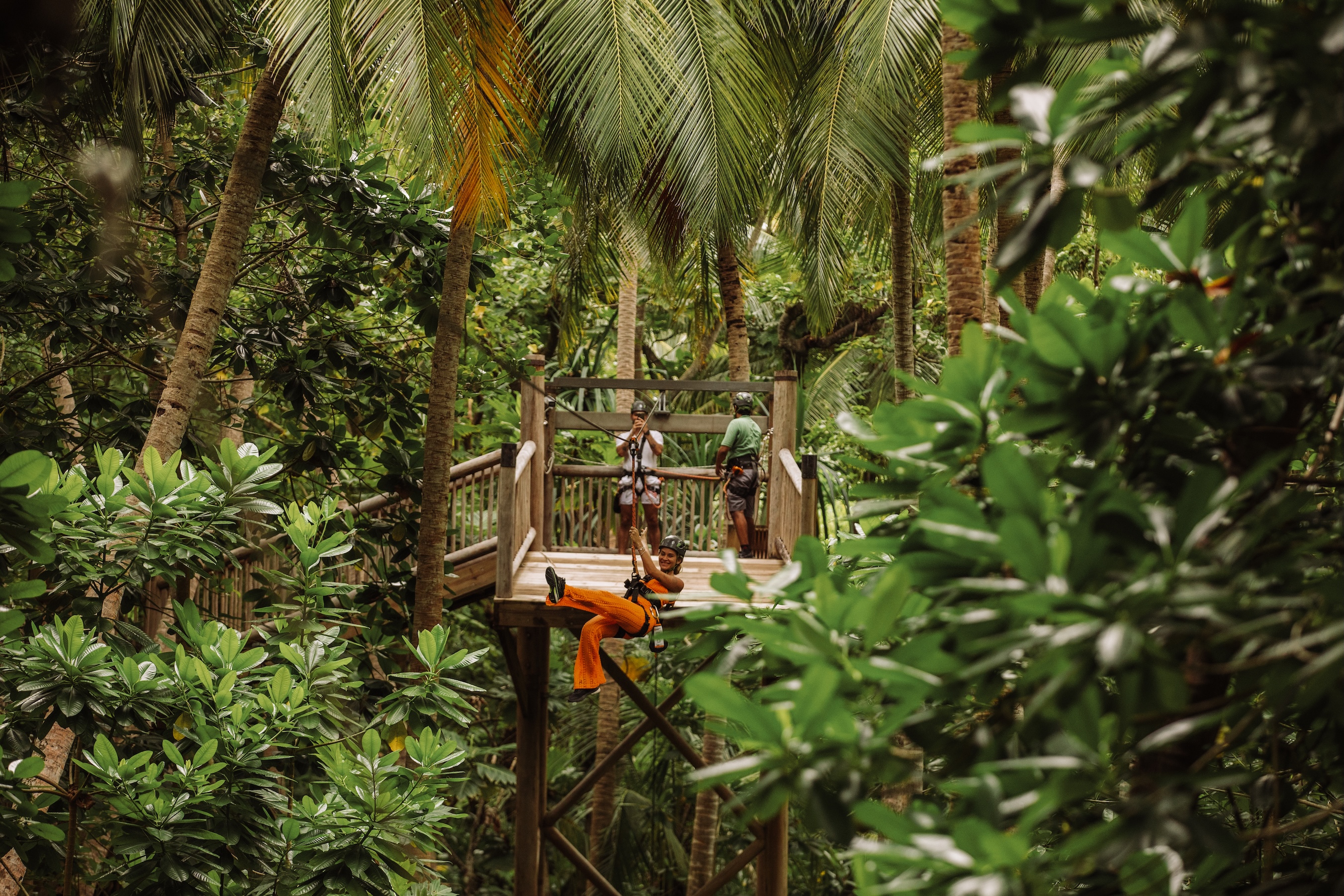 Ziplining Experience at Soneva Fushi
