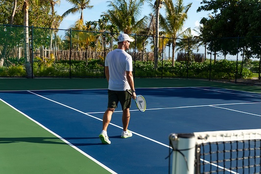 Tennis Court at Kuda Villingili Resort Maldives