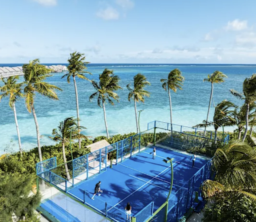 Tennis Court at Hilton Maldives Amingiri