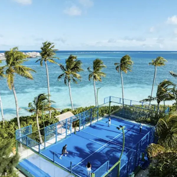 Tennis Court at Hilton Maldives Amingiri