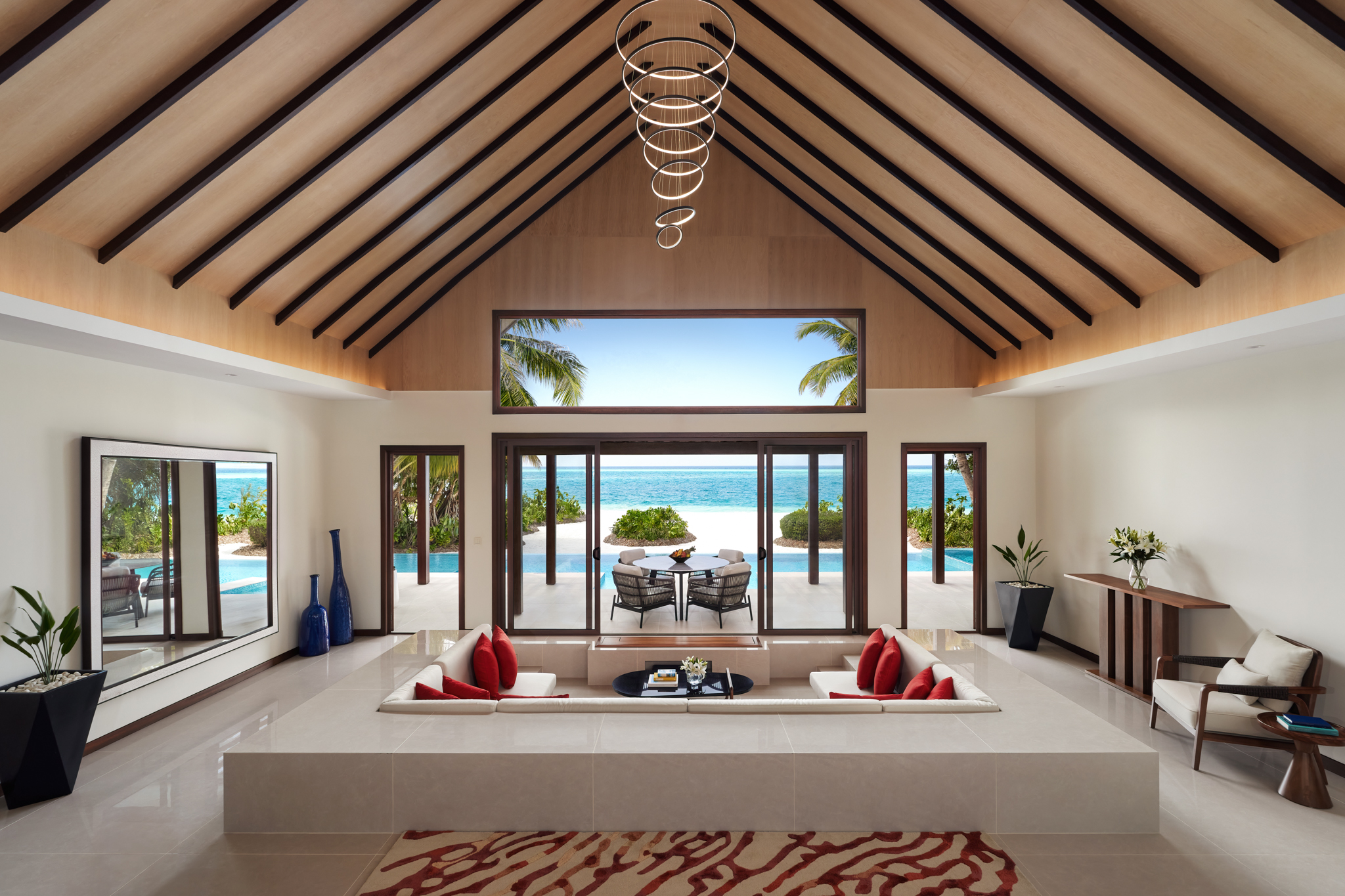 Niyama Private Islands - Two Bedroom Beach Pool Pavilion Lounge Area
