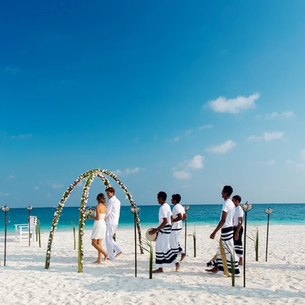 Wedding Ceremony Setup at Niva Velassaru Maldives