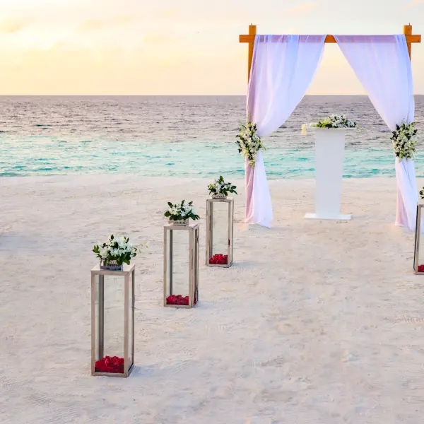 Wedding Setup at Waldorf Astoria Maldives