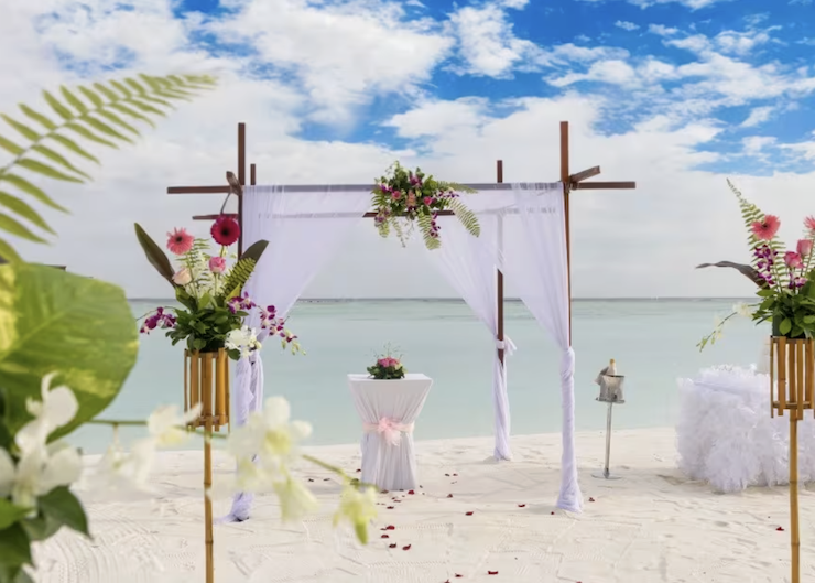 Wedding Ceremony Setup at Niyama Private Islands