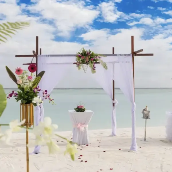 Wedding Ceremony Setup at Niyama Private Islands