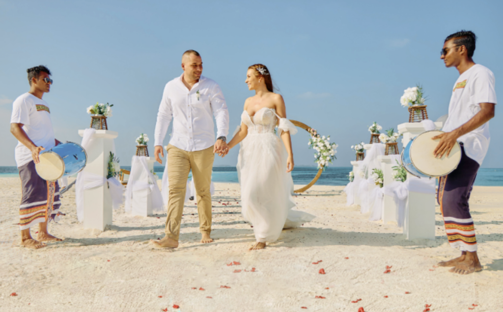 Wedding Ceremony at Jawakara Island Maldives