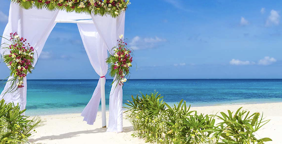 Wedding Ceremony Setup at Emerald Faarufushi Maldives