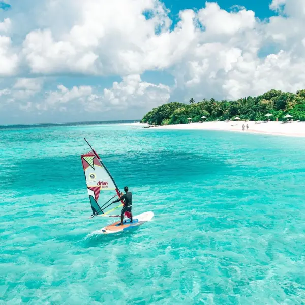 Wind Surfing at Vakkaru Maldives