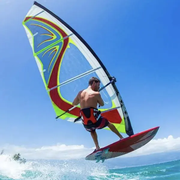 Windsurfing at Jawakara Island Maldives