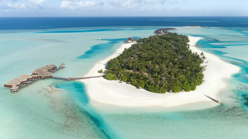 Exterior Aerial View Anantara Dhigu