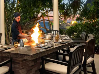 Baros Maldives Teppanyaki Station