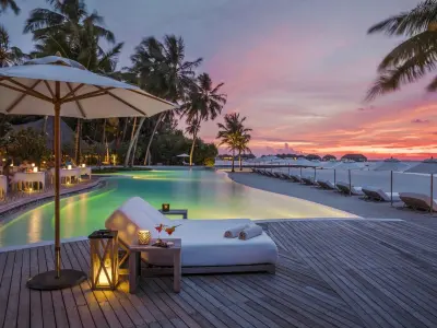 COMO Maalifushi By the Beach Sunset