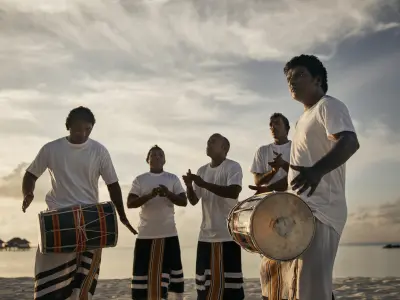 COMO Maalifushi Traditional Maldivian Boduberu Music