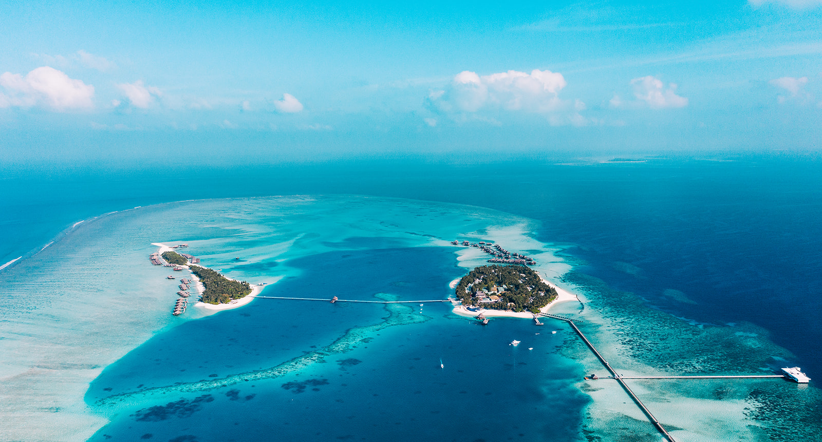 Conrad Maldives Rangali Island - Drone View