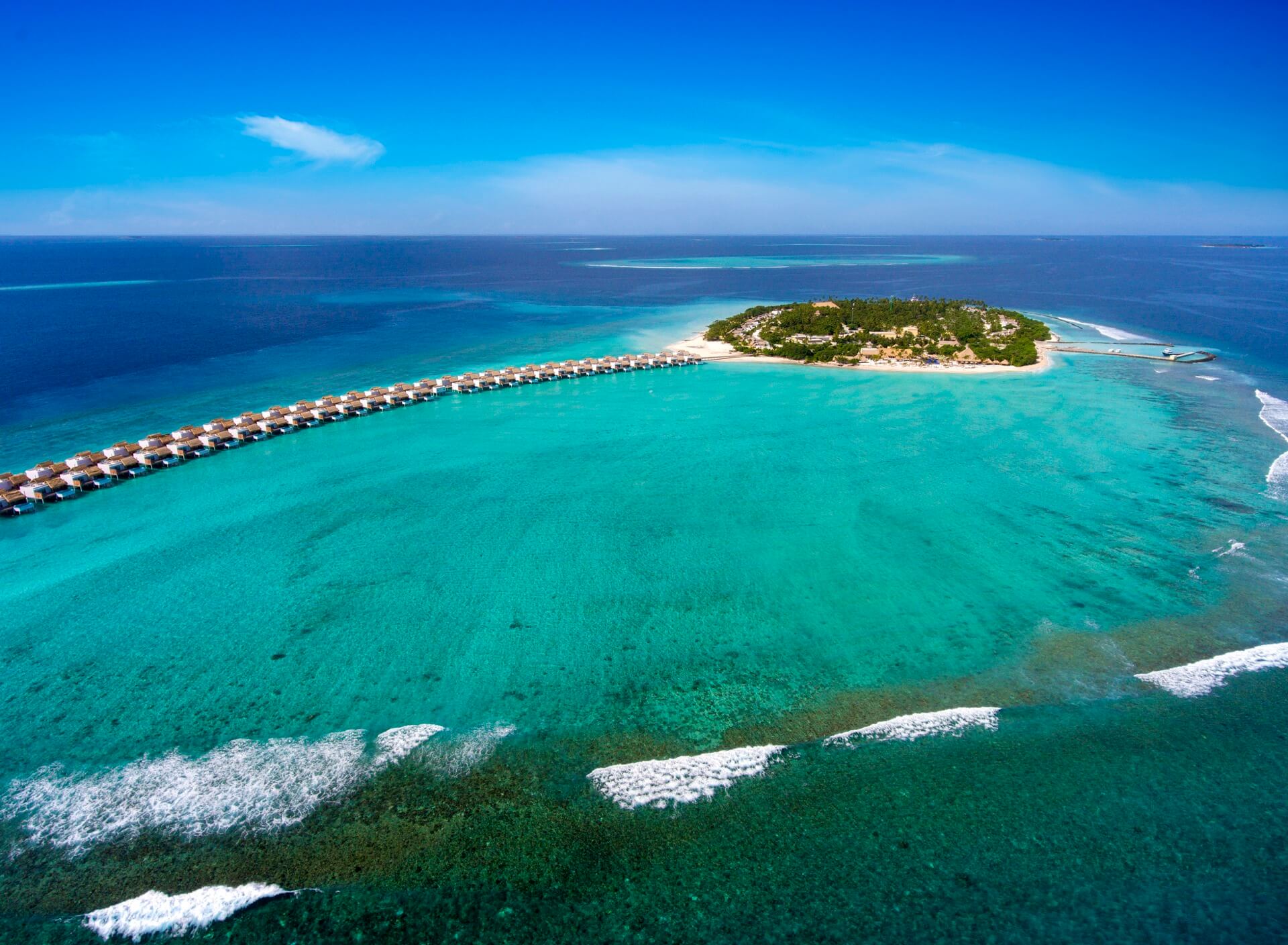 Emerald Maldives Resort & Spa Aerial View