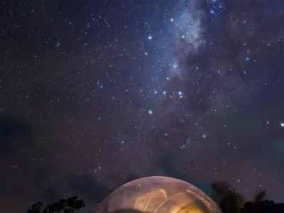 Beach Bubble & Milky Way Finolhu Baa Atoll Maldives