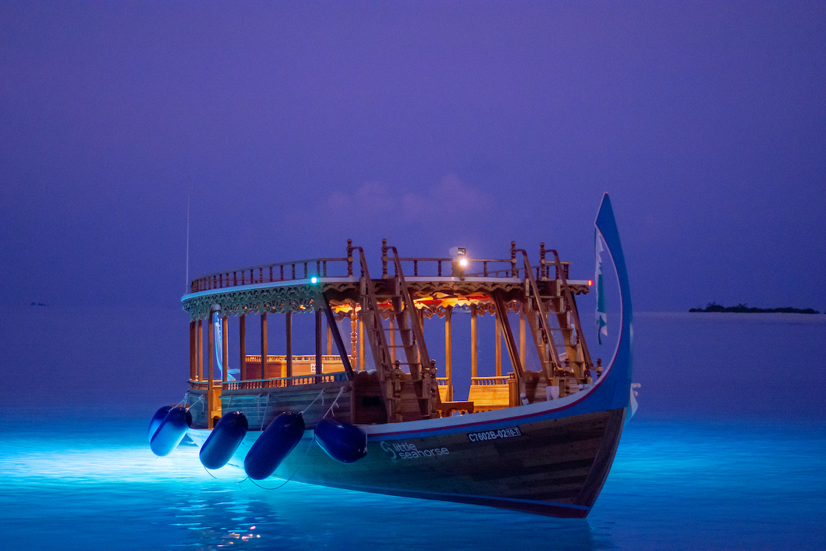 Traditional Maldivian Dhoni Finolhu Baa Atoll Maldives