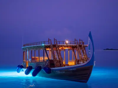 Traditional Maldivian Dhoni Finolhu Baa Atoll Maldives