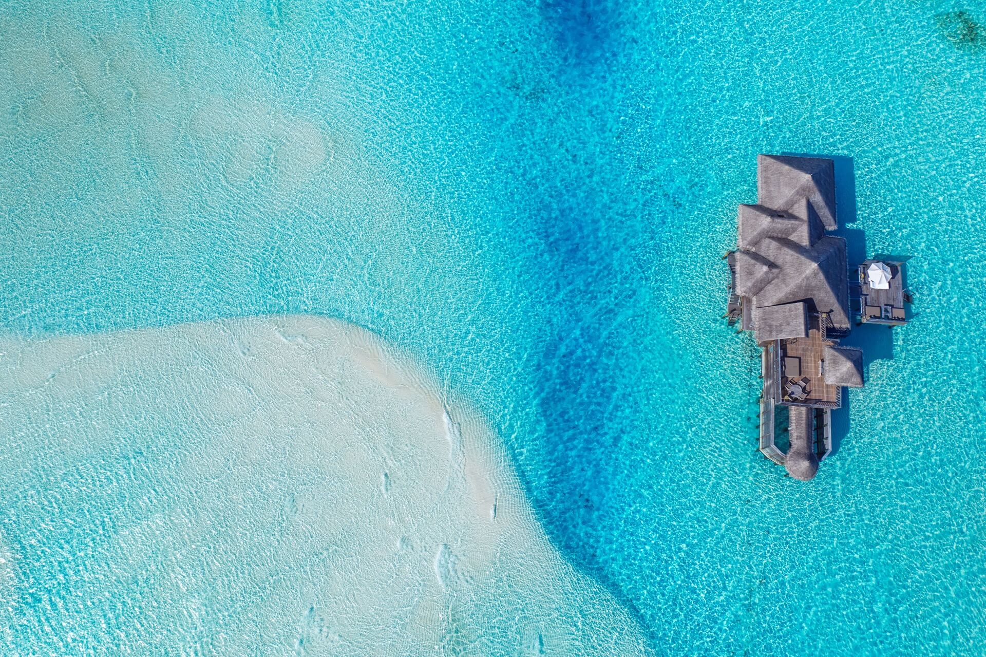 Gili Lankanfushi Aerial of Crusoe