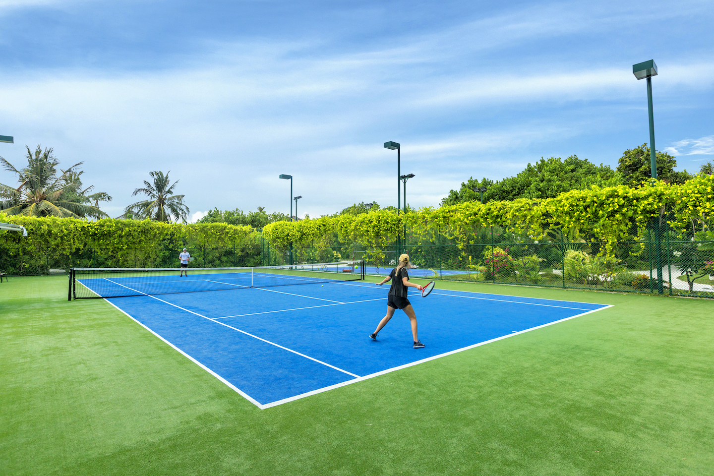 El pabellón de tenis
