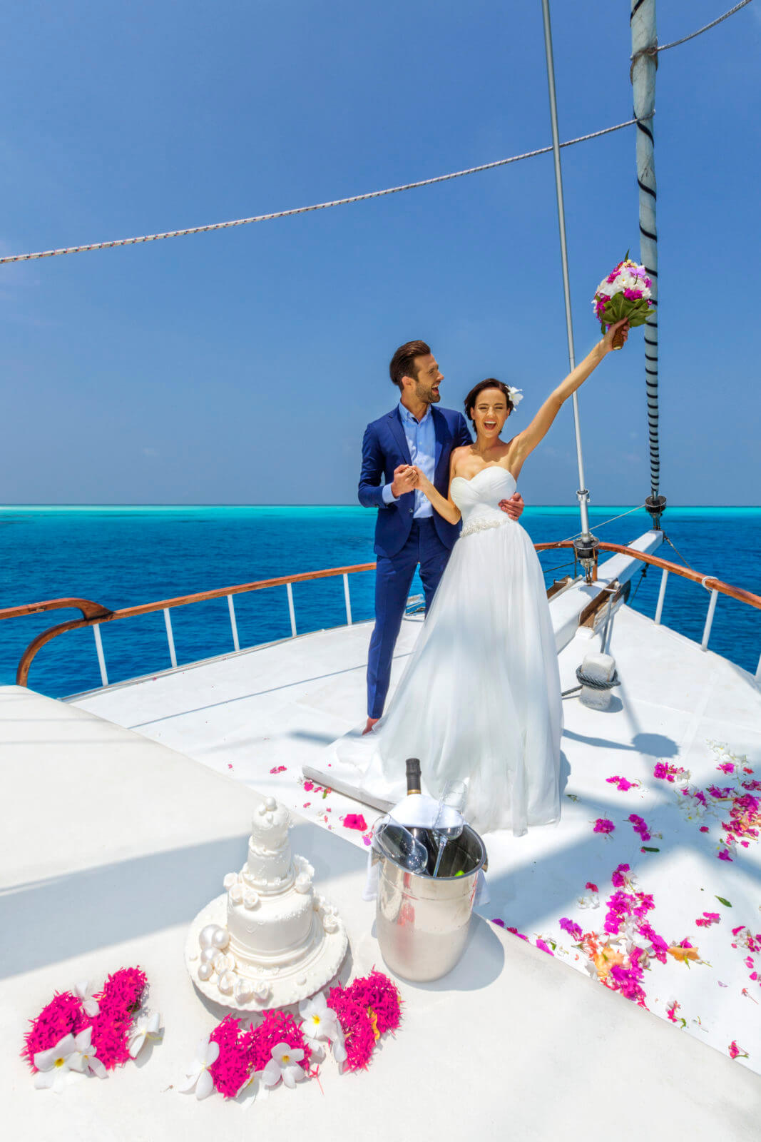 Hurawalhi Island Resort Wedding Yacht