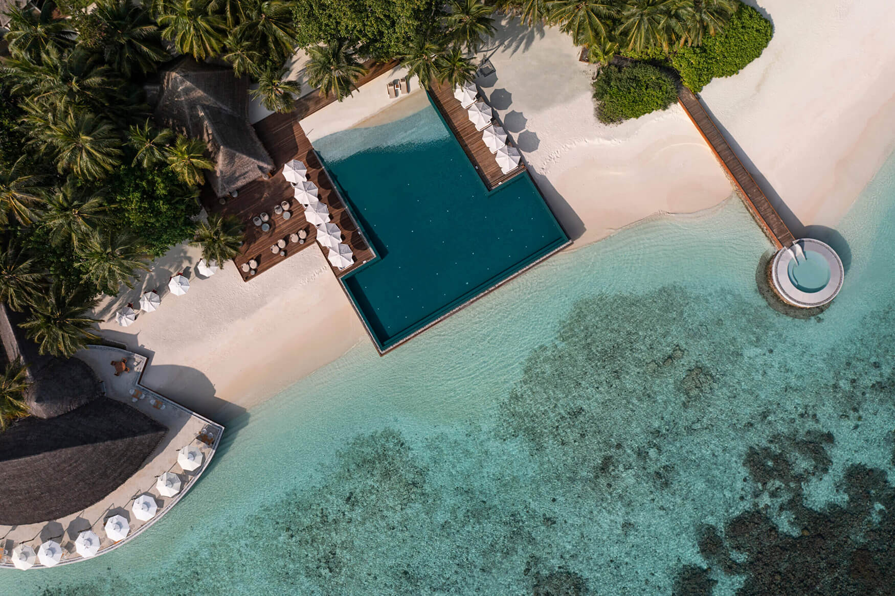 Huvafen Fushi Maldives - Drone View