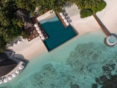 Huvafen Fushi Maldives - Drone View
