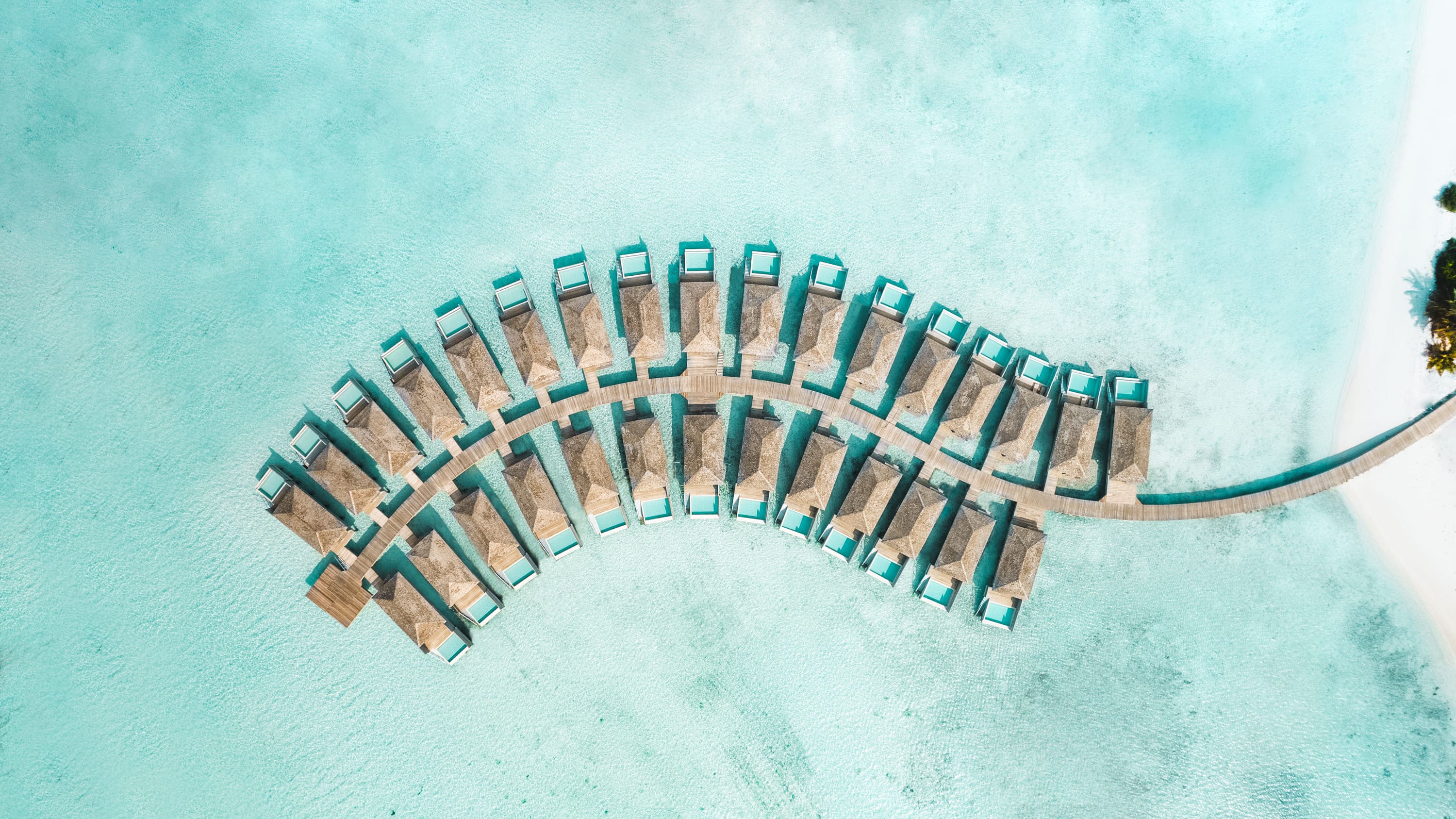 Jawakara Islands Maldives - Aerial - Water Villas