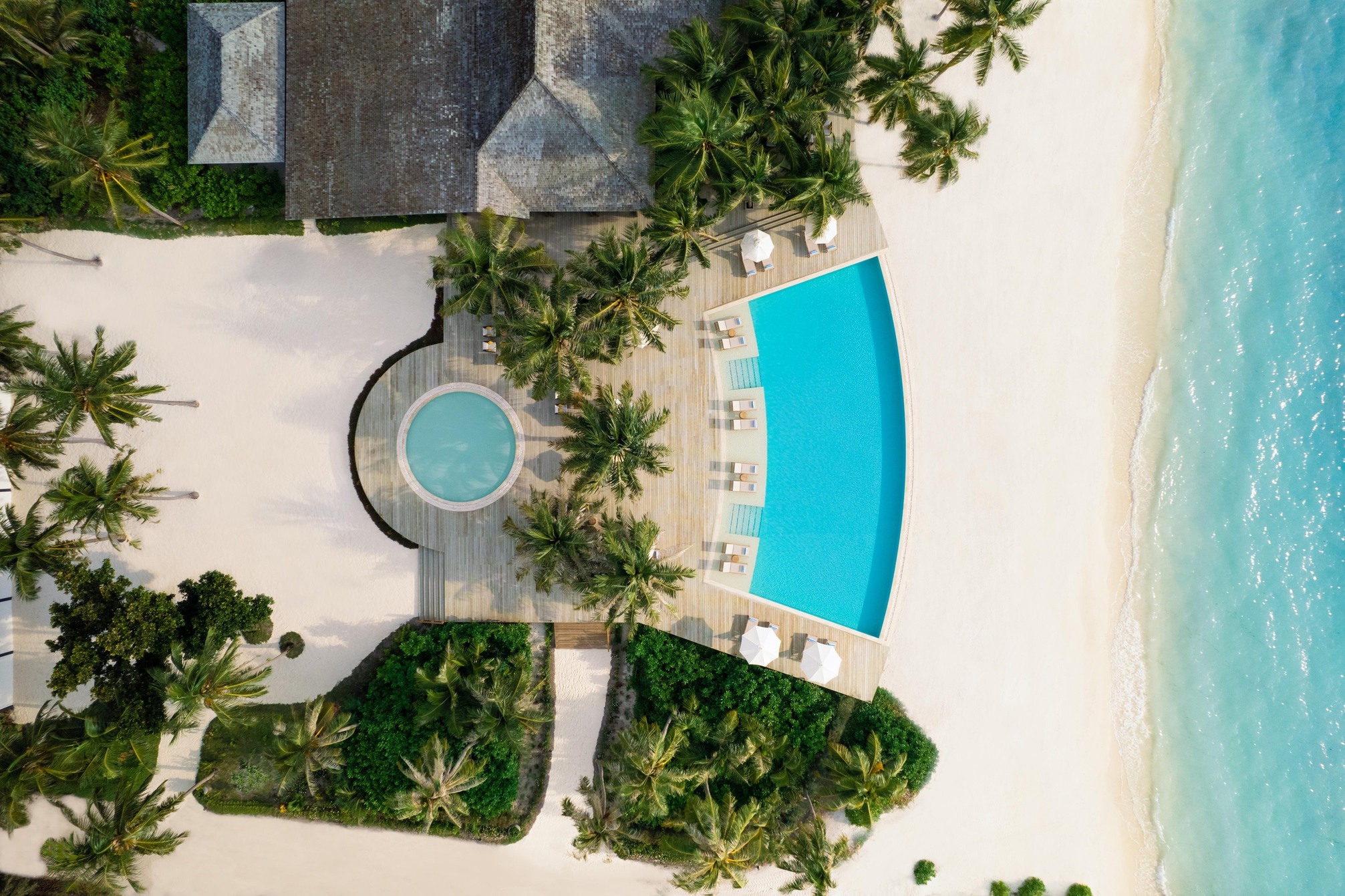 Jawakara Islands Maldives - Aerial - Mabin Main Pool