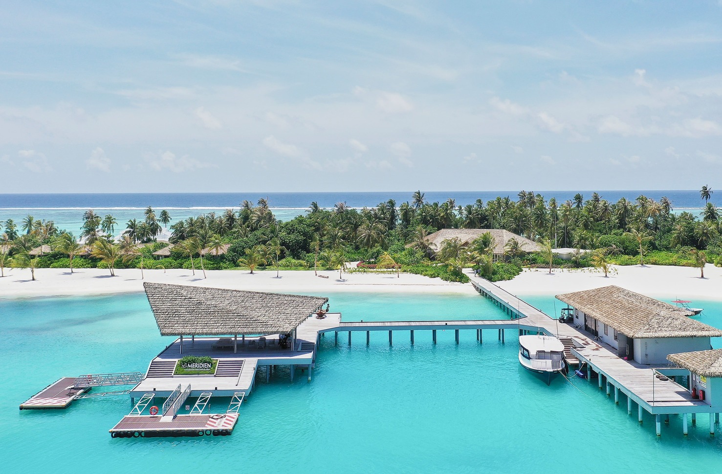 Arrival Jetty - Le Méridien Maldives Resort & Spa