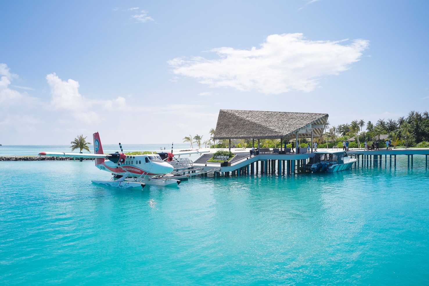 Arrival Jetty - Le Méridien Maldives Resort & Spa