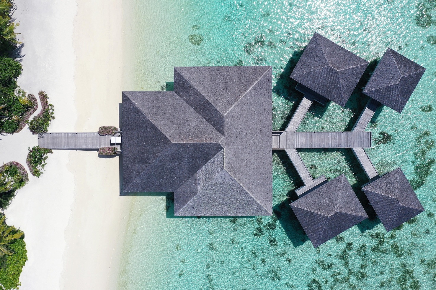 Spa - Aerial View - Le Méridien Maldives Resort & Spa