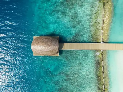 Aerial Outrigger Maldives Maafushivaru