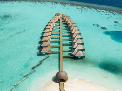 Over Water Villa's Outrigger Maldives Maafushivaru